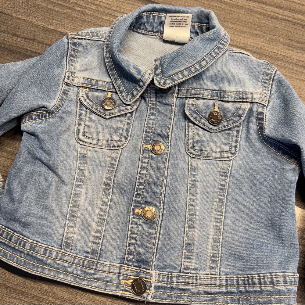 OKIE DOKIE 12 mo Baby Girl Snap closure Jean Jacket